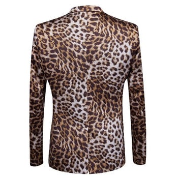 Ανδρικό Smooth Velvet Leopard Slim κοστούμι 3 τεμαχίων Σετ τζάκετ Παντελόνι Γιλέκο Υψηλής Ποιότητας Μπουκέτο Μόδα Πολυτελείας Παντελόνι Παντελόνι