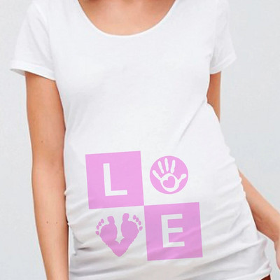 Bebeluș în curând Topuri de maternitate Încărcare pentru bebeluși Tricou pentru sarcină Femei Haine pentru gravide Bebeluș la bord Livrare directă