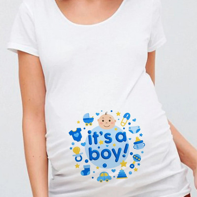 Bebeluș în curând Topuri de maternitate Încărcare pentru bebeluși Tricou pentru sarcină Femei Haine pentru gravide Bebeluș la bord Livrare directă