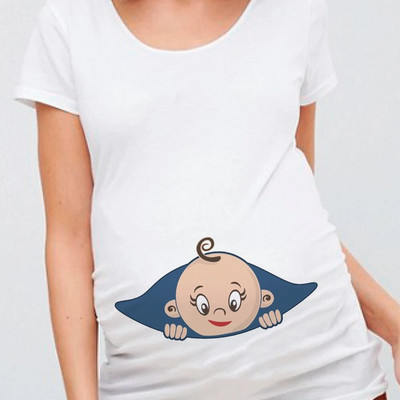 Bebeluș în curând Topuri de maternitate Încărcare pentru bebeluși Tricou pentru sarcină Femei Haine pentru gravide Bebeluș la bord Livrare directă