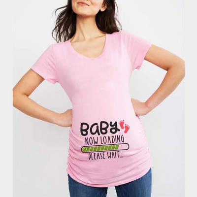 Bebeluș în curând Topuri de maternitate Încărcare pentru bebeluși Tricou pentru sarcină Femei Haine pentru gravide Bebeluș la bord Livrare directă