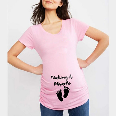 Bebeluș în curând Topuri de maternitate Încărcare pentru bebeluși Tricou pentru sarcină Femei Haine pentru gravide Bebeluș la bord Livrare directă