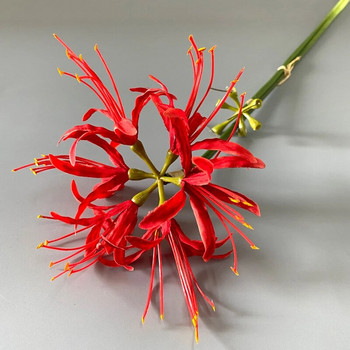 Τεχνητό λουλούδι Πλαστικό μεταξωτό Equinox Κλαδιά λουλουδιών Red Spider Lily Higan Bana Stems για Floral Διακοσμητική Manjusaka