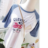 Pamučne bluze za dojenje za žene Udobne pamučne majice kratkih rukava za dojenje Ljetna odjeća za trudnice 5077