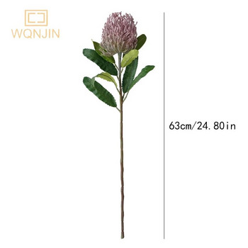 WQNJIN Simulated Big Needle Pad Flower Imperial Flower Πλαστικό λουλούδι Διακόσμηση σπιτιού Σαλόνι Ψεύτικο λουλούδι