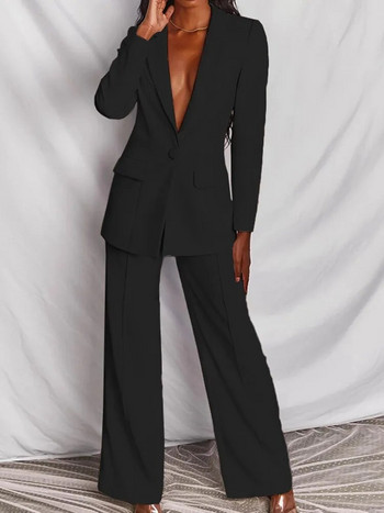 TPJB Γυναικείο Καλοκαιρινό Κομψό Παντελόνι Γυναικείο Γυναικείο Casual Business Σετ μπλέιζερ δύο τεμαχίων Femme Fashion Formal Vintage σύνολα