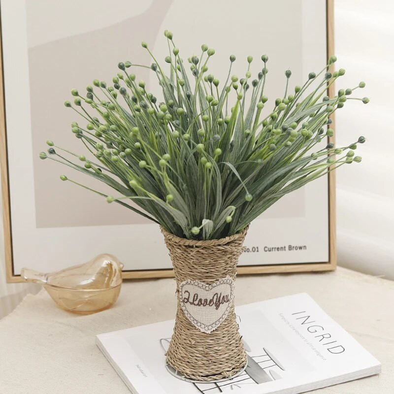 Bijelo umjetno cvijeće Berry plastika za uređenje doma Božićni vjenčani pribor Lažni obrt za rezanje cvijeća DIY aranžman