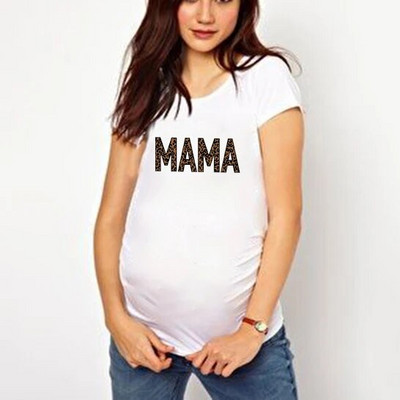 Nordic rainbow mama Majica za trudnice s printom za trudnice Majica kratkih rukava za trudnice Majica s objavom trudnoće Majice za nove mame Odjeća