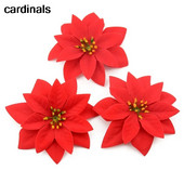 10 komada velike svilene glave umjetne ruže od flanela za kućnu svadbenu dekoraciju Spomenar DIY dodaci za božićno drvce