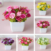 Värskelt säiliv kunstlik bonsai kastmiseta hooldusvaba võltsitud potitaimede kodukaunistus