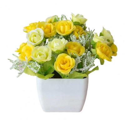 Värskelt säiliv kunstlik bonsai kastmiseta hooldusvaba võltsitud potitaimede kodukaunistus