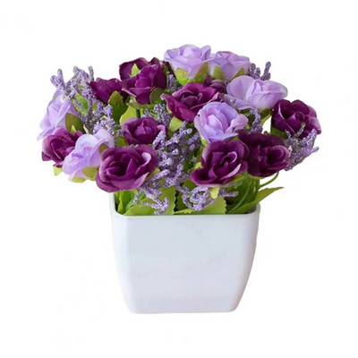 Värskelt säiliv kunstlik bonsai kastmiseta hooldusvaba võltsitud potitaimede kodukaunistus