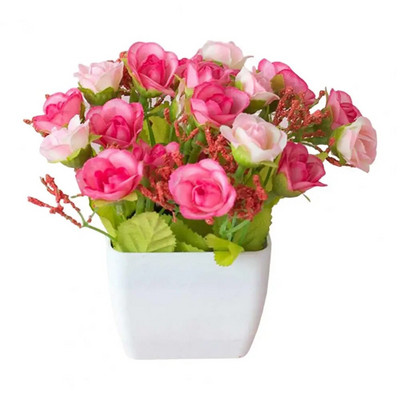 Värskelt säiliv kunstlik bonsai kastmiseta hooldusvaba võltsitud potitaimede kodukaunistus