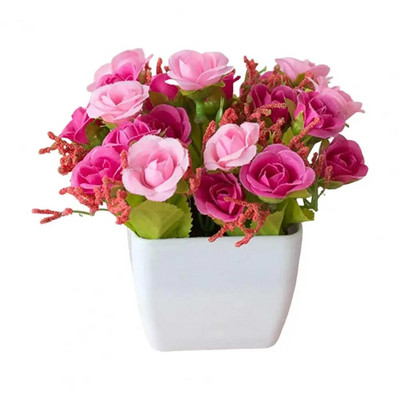 Värskelt säiliv kunstlik bonsai kastmiseta hooldusvaba võltsitud potitaimede kodukaunistus