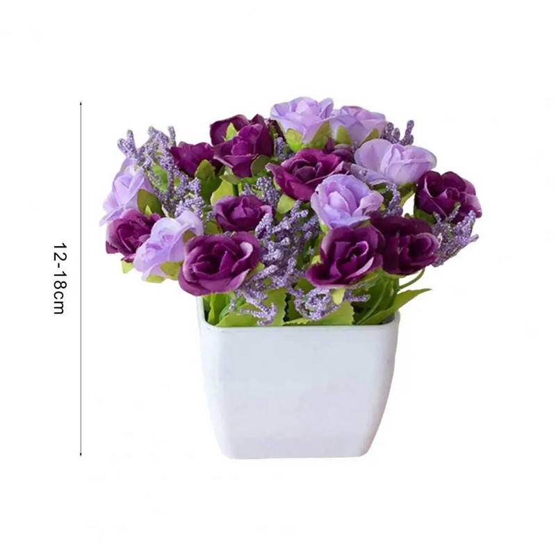 Värskelt säiliv kunstlik bonsai kastmiseta hooldusvaba võltsitud potitaimede kodukaunistus