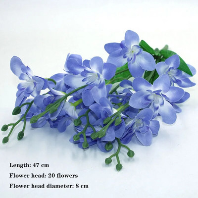 Zils 1 ķekars mākslīgo ziedu, zīda rozes, peonijas, hortenzijas, krizantēmas, dažādi mājsaimniecības kāzu svinību dekori