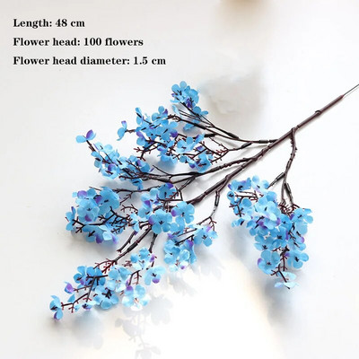 Zils 1 ķekars mākslīgo ziedu, zīda rozes, peonijas, hortenzijas, krizantēmas, dažādi mājsaimniecības kāzu svinību dekori