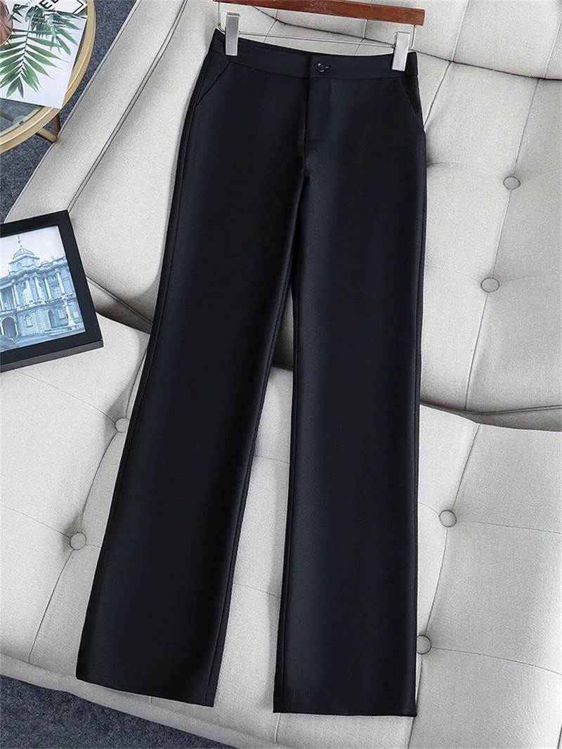 Ženski 2-dijelni komplet 2023 New Lady Coffee Crni odijelo dugih rukava sa šalom Elegantni formalni sako + hlače Poslovni komplet odijela