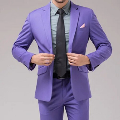 2023 Nova muška butik poslovna jednobojna odijela za vjenčanje domaćice Hlače / Muška večernja haljina Sakoi Jakna Hlače Set od 2 komada