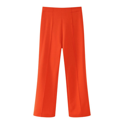 Elegantno odijelo s hlačama Ženski komplet od 2 dijela, smoking ovratnik, sako sa remenom, jakna, hlače širokih nogavica, modna kolekcija 2023. INKEO 3O049