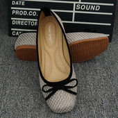 Új tavaszi őszi sekély női lapos cipők puha talpú szövésű csónakcipők könnyű piros pillangócsomós női cipők cipők női