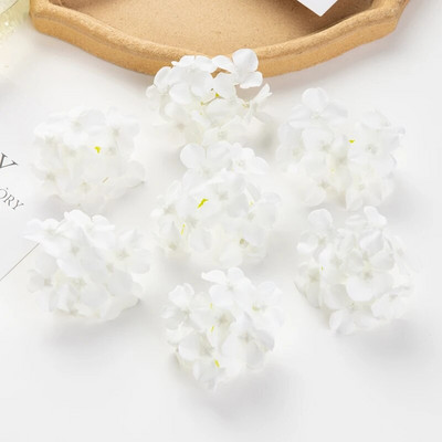 10db/tétel Olcsó művirágok Esküvői Kert Rózsaív Lakberendezési buli Karácsonyi Koszorú Cukorkadoboz Hamis selyem hortenzia