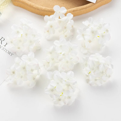 10db/tétel Olcsó művirágok Esküvői Kert Rózsaív Lakberendezési buli Karácsonyi Koszorú Cukorkadoboz Hamis selyem hortenzia