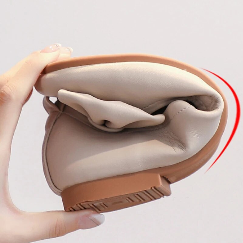 Nove kožne natikače Ženske natikače Ženske ravne cipele Mokasine Ženske ravne cipele Proljeće Jesen Modne majčinske cipele s leptir mašnom vc4340