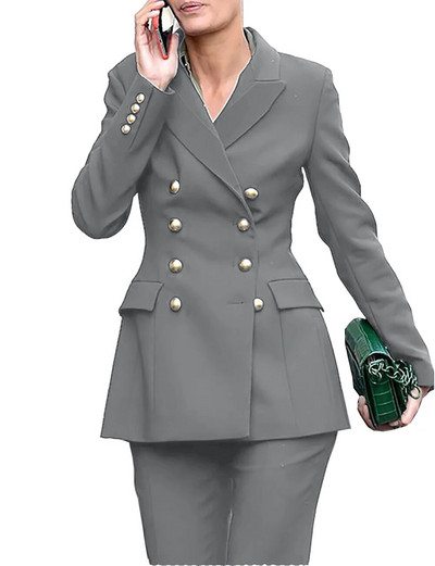 Lansboter bordo sieviešu uzvalki tīrā krāsā, 2 gab., komplekts, iecirtums, ballīte, biroja darbs, modes bizness, sieviešu kostīmi, žakete ar biksēm