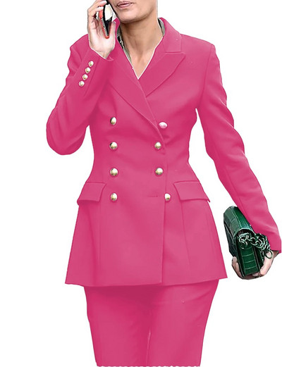 Lansboter bordo sieviešu uzvalki tīrā krāsā, 2 gab., komplekts, iecirtums, ballīte, biroja darbs, modes bizness, sieviešu kostīmi, žakete ar biksēm