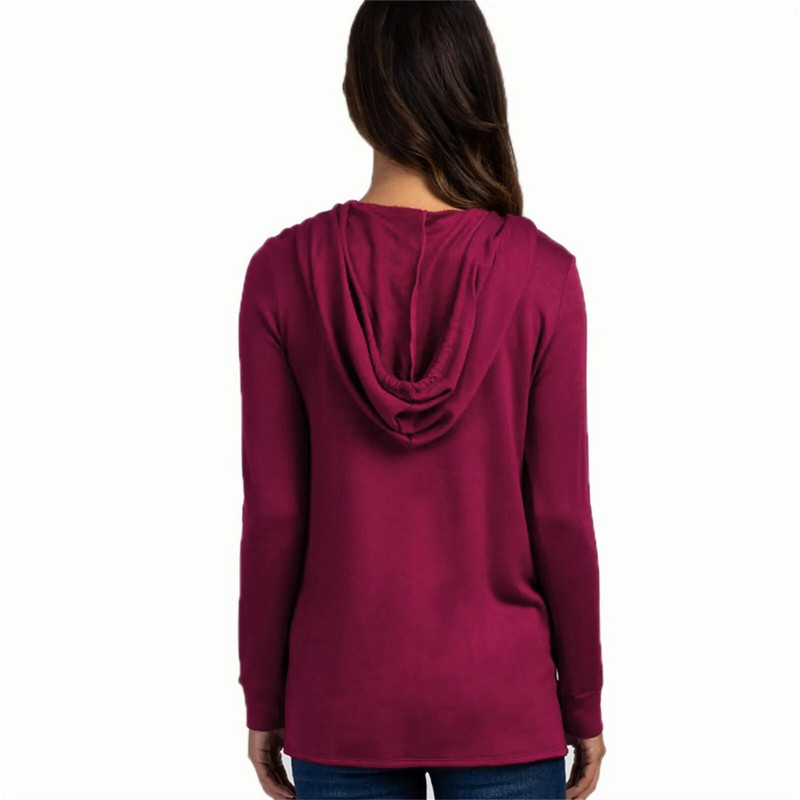 2023 Majica s kapuljačom za trudnice Bluza za trudnice s dugim rukavima za dojenje Ženska majica za dojenje Mama Clothing Jednobojna majica