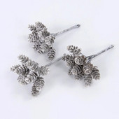 10/20db mesterséges hamis fenyőtoboz karácsonyi barkácskoszorú kézműves 2024 karácsonyi dekoráció otthoni karácsonyi fadísz Navidad