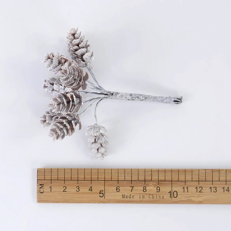 10/20db mesterséges hamis fenyőtoboz karácsonyi barkácskoszorú kézműves 2024 karácsonyi dekoráció otthoni karácsonyi fadísz Navidad