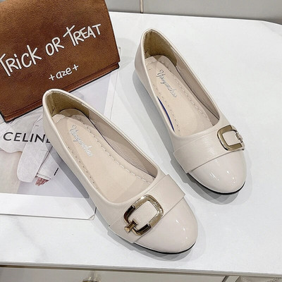 Nove ženske ravne cipele s kopčom i natikačama Ženske mokasine Crne cipele za čamac Lakirane udobne ženske cipele 1457N