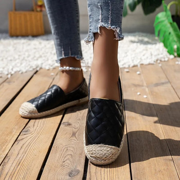 Дамски равни обувки 2023 г. Нова мода Slip on с ежедневни дишащи еспадрили Дамски удобни меки подметки Zapatos De Mujer
