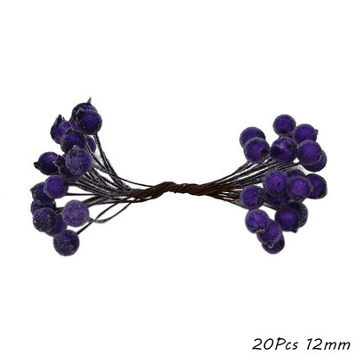 Mix Ljubičasti umjetni cvijet Trešnja Snop plodova prašnika DIY Božićna dekoracija Poklon kutija za svadbene torte Vijenci Božićni ukras