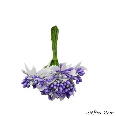 Mix Ljubičasti umjetni cvijet Trešnja Snop plodova prašnika DIY Božićna dekoracija Poklon kutija za svadbene torte Vijenci Božićni ukras