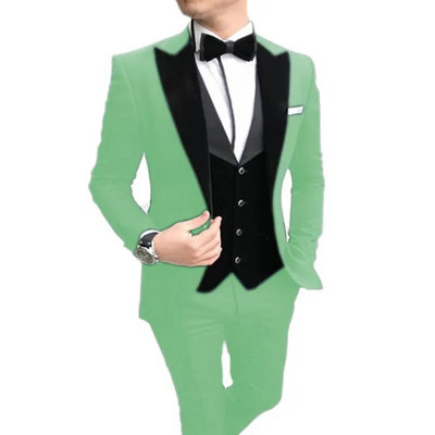 Modni novi muški butik za slobodno vrijeme iz 2023. Poslovno usko odijelo Visokokvalitetno odijelo Komplet od tri dijela Sakoi Jakna Kaput Hlače Prsluk