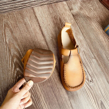 Нови дамски кожени обувки с равни обувки Дизайнерски дамски дамски ежедневни луксозни единични обувки Дамски дамски мокасини с приплъзване на лодка