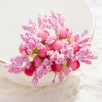 10 τεμ. Τεχνητά λουλούδια από αφρό Budding Wedding Scrapbooking for Home Garden Diy Gift Box Candy Fake Plant