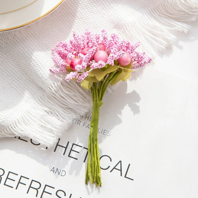 10 kom umjetne pjene cvijeće pupoljak vjenčani ukrasni vijenac božićni spomenar za kućni vrt diy poklon kutija slatkiša lažna biljka