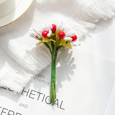 10 kom umjetne pjene cvijeće pupoljak vjenčani ukrasni vijenac božićni spomenar za kućni vrt diy poklon kutija slatkiša lažna biljka