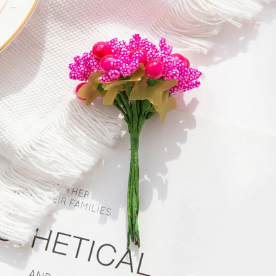 10 kom umjetne pjene cvijeće pupoljak vjenčani ukrasni vijenac božićni spomenar za kućni vrt diy poklon kutija slatkiša lažna biljka