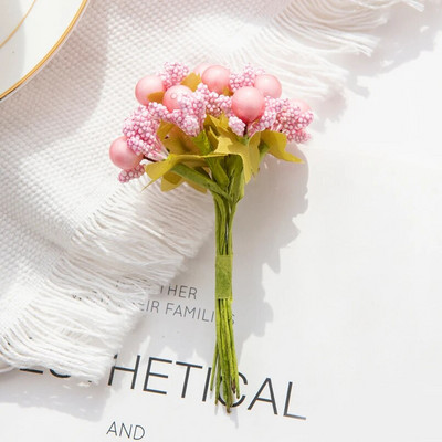 10 kom umjetne pjene cvijeće pupoljak vjenčani ukrasni vijenac božićni spomenar za kućni vrt diy poklon kutija slatkiša lažna biljka