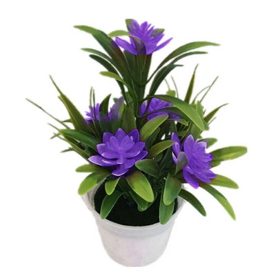 Planta cu flori artificiale cu ghiveci în aer liber Home Office Decoration Cadou Desktop Bonsai Wedding Party Balcon Ornamente