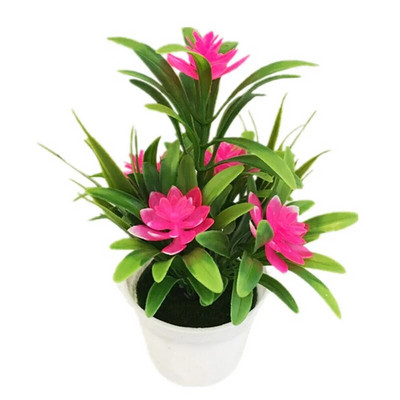 Planta cu flori artificiale cu ghiveci în aer liber Home Office Decoration Cadou Desktop Bonsai Wedding Party Balcon Ornamente