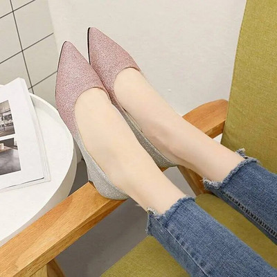 ZANPACE Proljetne cipele s platformom Jesenske ženske cipele na nisku potpeticu za vjenčanje Bing Plitke ženske cipele na ravne cipele