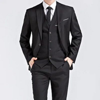 2023 Poznati brend Muški sakoi Vjenčanje mladoženje Plus veličina S- 5XL 3 komada Jakna Prsluk Hlače Slim Fit Business Casual Tuxedo Komplet odijela