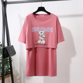 Rasedate lühikeste varrukatega rinnaga toitmise T-särk imetavatele emadele Suveriided Naistele Koduriided 2108