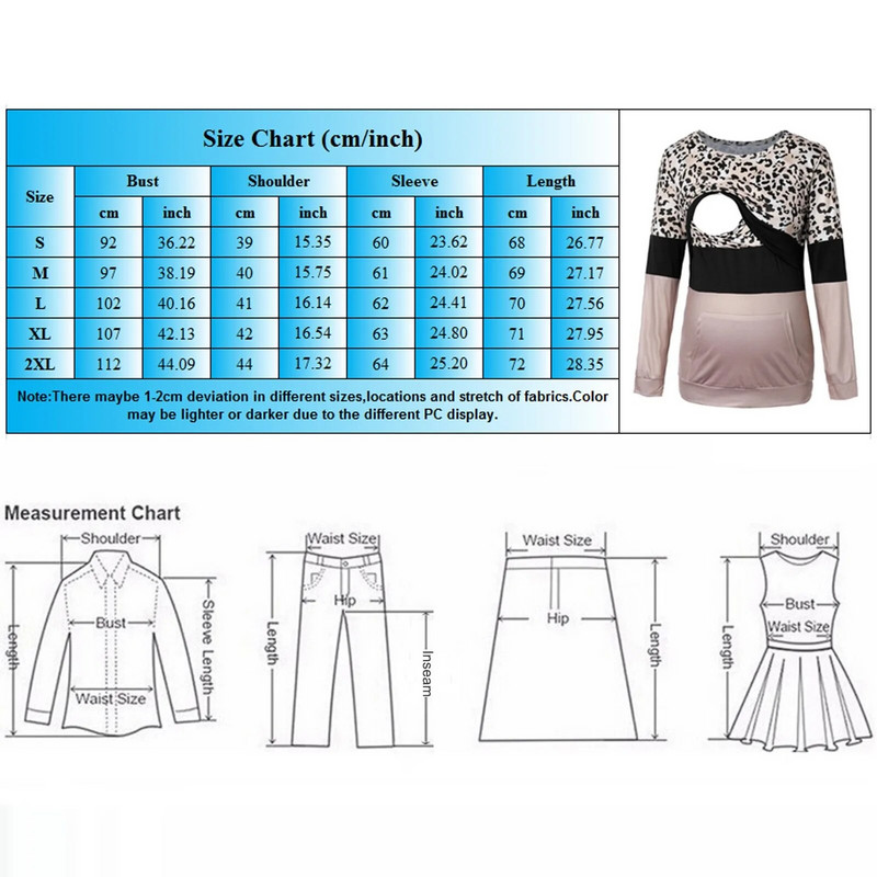 Modna ženska odjeća za trudnice Mommy dugih rukava s leopard printom Patchwork Nursingg Majica kratkih rukava Gornja bluza za dojenje Novo